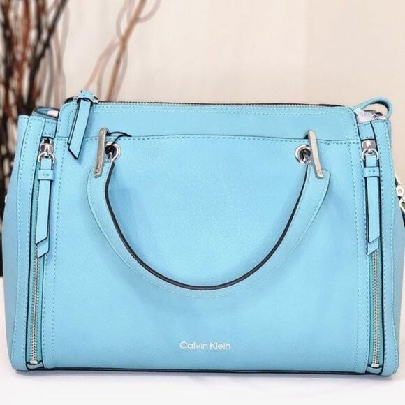 NEW! Women's Calvin Klein Reyna Satchel Crossbody Hand Bag - Picture 1 of 15
